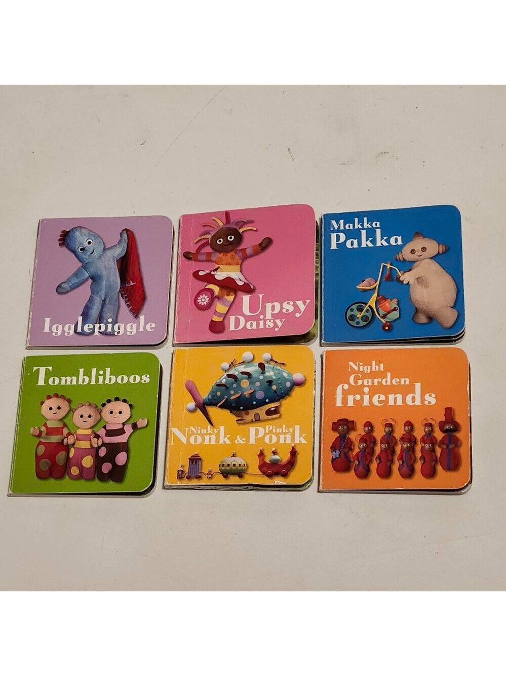 BBC In the Night Garden Board Book Lot of 6 Makka Pakka Igglepiggle VINTAGE